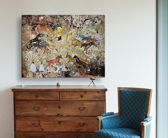 War Horses I - 40" x 30"