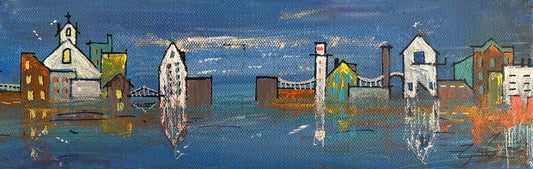 Where the Seas Meet - 12"x4"